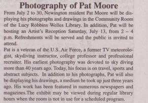 Pat Moore Art On Display At Lucy Robbins Welles Library